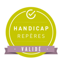 Points de repères sur le handicap badge